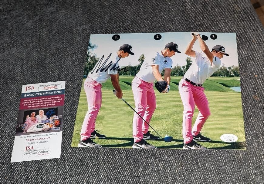 Viktor Hovland Autographed Signed PGA STAR 8X10 PHOTO WITH JSA COA 