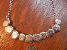 Silpada STILL SHINING Hammered Sterling Silver 18 Inch Pendant Necklace Israel