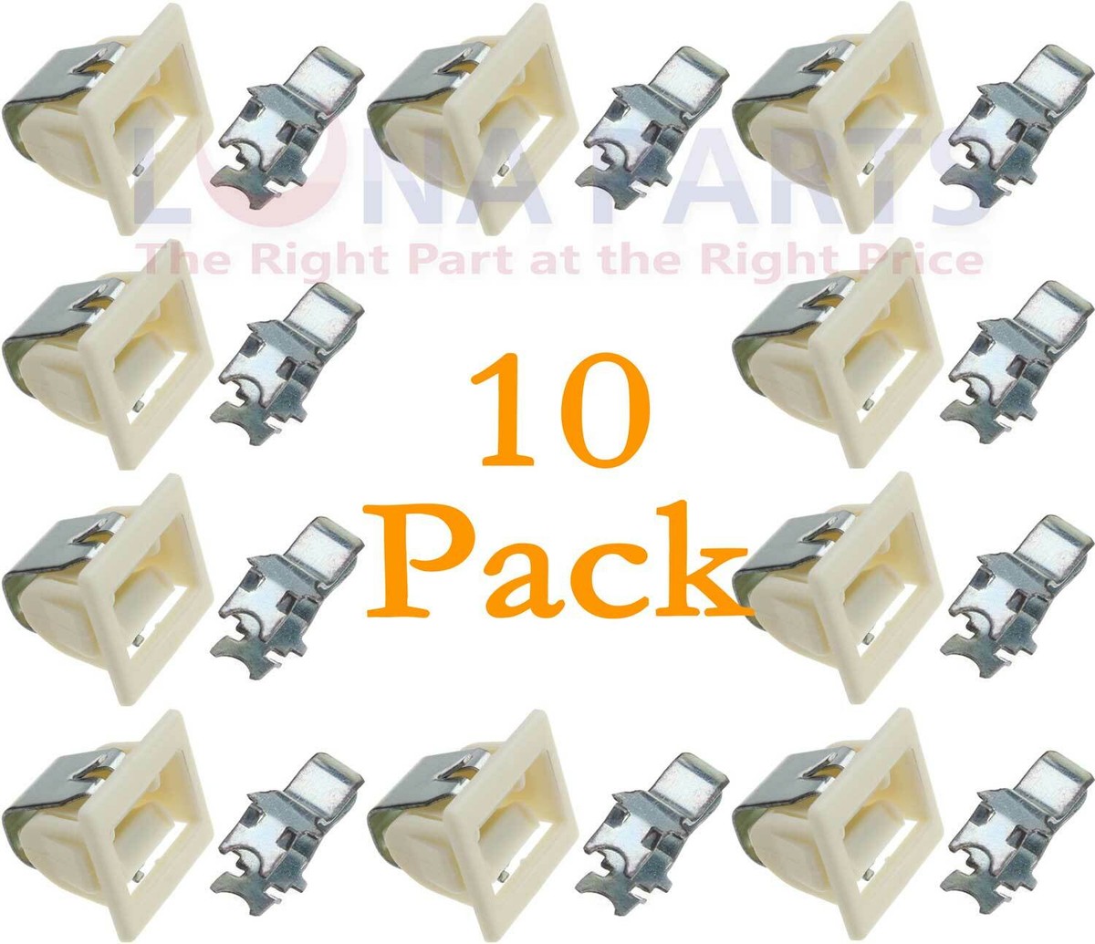 2 Pack Maytag Amana Jenn-Air Dryer Door Catch Strike Latch Kit