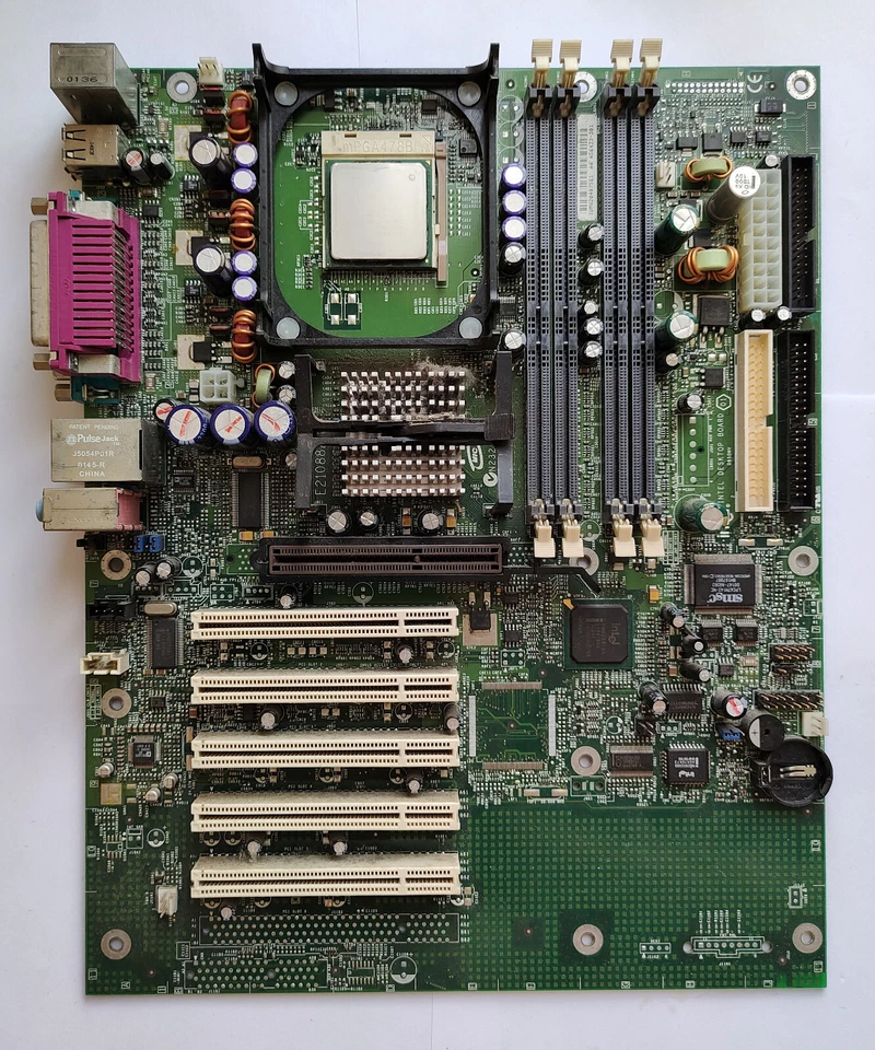 Intel Maryville D850MV Mobo with Pentium 4 2.8GHz CPU and 1GB RDRAM - Test OK! - Image 2 of 4