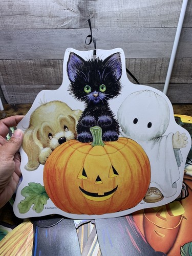 Vintage Halloween paper Die Cut decorations - Picture 4 of 23