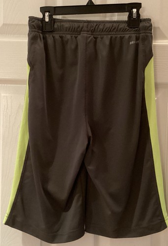 Nike Air Jordan Dry Fit Athletic Shorts~Boys Large~Gray W/Lime Accents - Picture 4 of 7