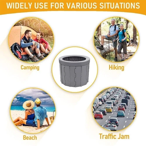 Portable Folding Camping Toilet Compact Potty Loo Caravan Toilet Picnic Fishing