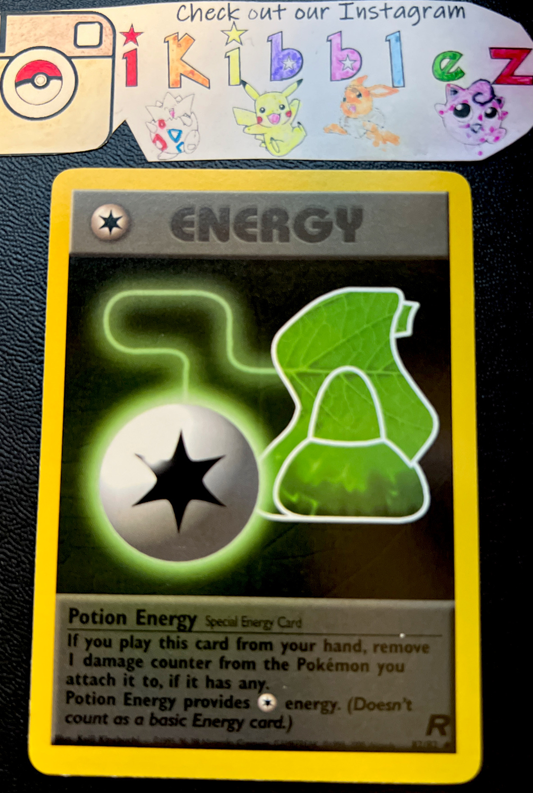 Potion Energy 82/82 NM Vintage Team Rocket Pokemon Card. Free Tracked Shipping!