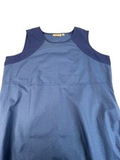 Blue Professional Dress Norm Thompson Business Casual Sz 1  Sleeveless Midi