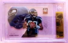 2012 Panini Elite RUSSELL WILSON ROOKIE HARD HATS auto #’d /99 BGS 9.5/10 Rare