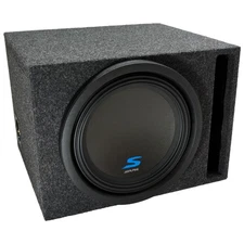 Universal Car Stereo Vented Port Single 12" Alpine S-W12D4 Type S Sub Box New