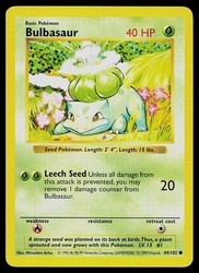 Bulbasaur 44/102 Base Set (Shadowless)