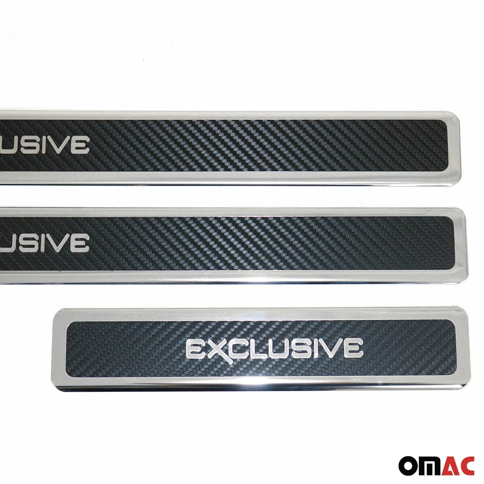 Protection Seuil de Porte Pour Renault Megane 3 2009-2016 Fibre de Carbone 4Pcs - Photo 3/4