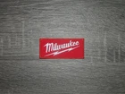 Milwaukee Tools Red Embroidered Iron On Patch 3" x 1.5"