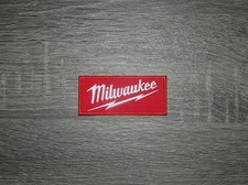 Milwaukee Tools Red Embroidered Iron On Patch 3" x 1.5"