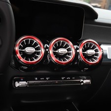 7xBlenden L&uuml;ftungsringe Alu Ringe L&uuml;ftungsd&uuml;sen f&uuml;r Mercedes GLA H247 GLB X247