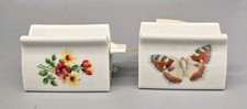 NOS Indispensable Dispenser Toothpaste Tube Roller Pair Flower Moth