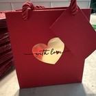 Easy Kart Labels Small With Love Kraft Gift Bag 4 1/2x4x2 3/4 Set Of 12 — photo 2
