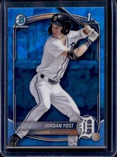 2025 Bowman Draft Sapphire Jordan Yost Chrome 1st Prospect #BDC-162 Tigers