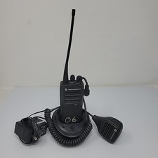 Motorola CP200d 16Ch Two Way Radio AAH01QDC9JA2AN w/ shoulder Mic PMMN4013A