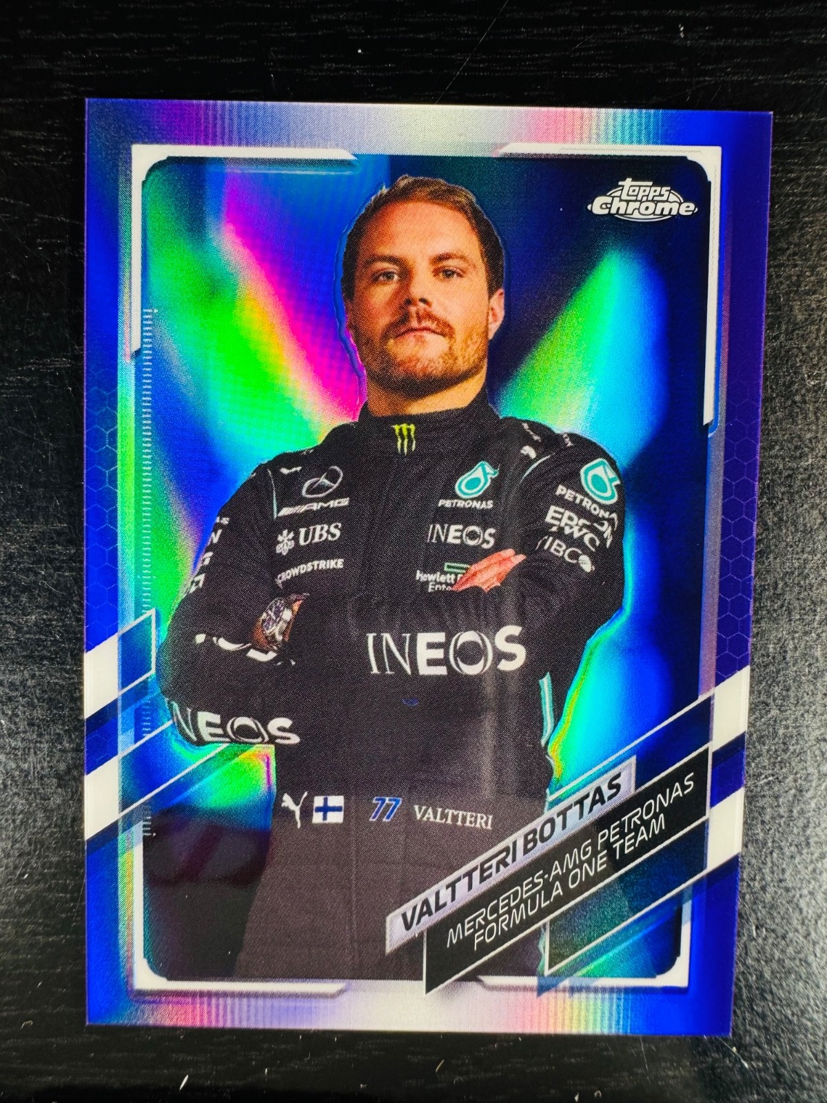 2021 Valtteri Bottas Purple  Refractor 87/399  Topps Chrome #2 Formula 1 F1