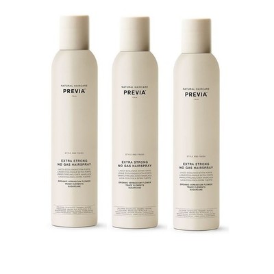 Hairspray PREVIA Style & Finish No Gas Extra Strong 350 ml (3er-Pack)