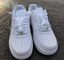 Nike Air Force 1 Low Top Sneaker Herren Weiß Leder EU 39,5 Schnürung …