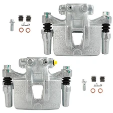 Rear Pair For 04-08 10-11 MITSUBISHI ENDEAVOR Brake Calipers w/ Bracket