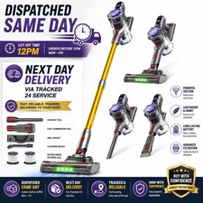 45000Pa Cordless Vacuum Cleaner Stick 550W 50Mins Pet Hair Carpet Floor LED UK