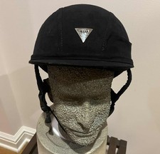 IRH Black Velvet Equestrian Riding Helmet F1163.04a, size 63/4 55