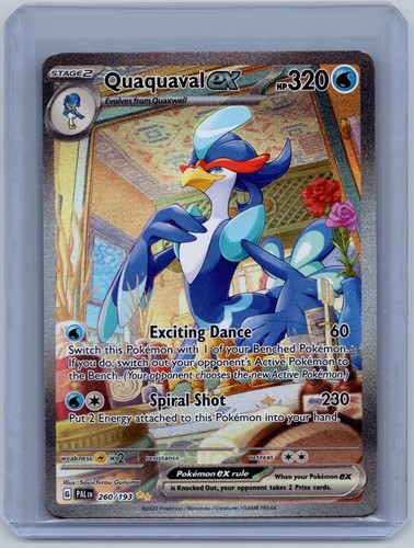 Quaquaval ex 260/193 Special Illustration Rare Paldea Evolved Pokemon Holo NM