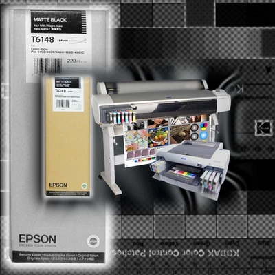 Cartouche Epson T6148 Noir Mat Original Pro 4400/4800/4450/4880/4880 220ml - Photo 1/4