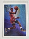 Michael Jordan 1990-91 NBA Hoops Basketball Checklist Card # 358