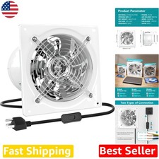 10 Inch Kitchen Exhaust Fan - 988 CFM, Metal Build, Wall Mount, 72W