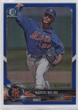 2018 Bowman Chrome Prospects Blue Refractor 37/150 Marcos Molina #BCP35 y0i