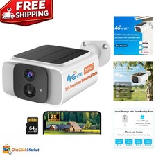 Outdoor Wireless Security Camera with 2K HD, Solar Power  365 Days Free Data