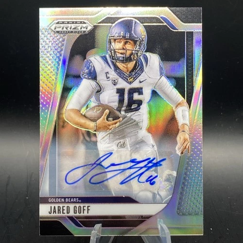 2025 Panini Prizm Draft Picks AUTO SILVER JARED GOFF SSP DETROIT LIONS CAL SH1