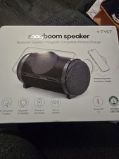 TYLT MagBoom Speaker   Bluetooth Speaker  MagSafe Wireless Charger Black 