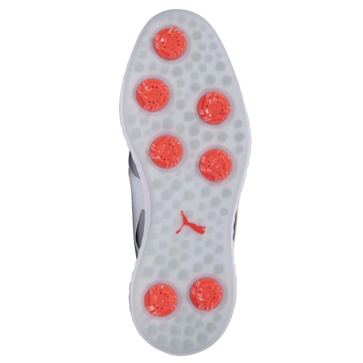 PUMA GOLF Men's Ignite Pwradapt Caged Golf Shoe, 8 Wide Gray/White