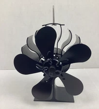 5-Blade Wood Stove Fan, Heat Powered Stove Fan, New