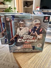 2025 Topps Chrome NFL Football MEGA BOX Factory Sealed - In Hand Fast Shipping!