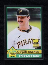 2025 Topps Heritage Black Border Paul Skenes #60 tw0