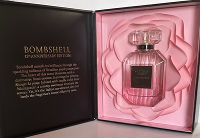 Victorias Secret Bombshell Eau De Parfum Large Perfume 3.4fl oz 15th Anniv Edt
