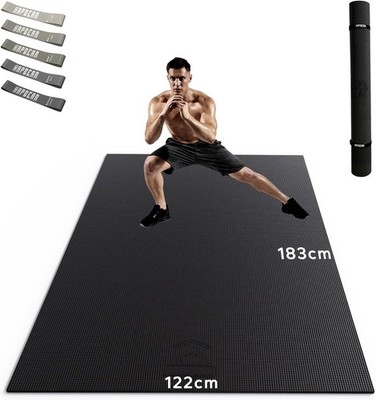 Yogamatte XXL- Extra Groß Breit Sportmatte Fitnessmatte Rutschfest 213cm x 15...