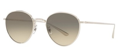 Oliver Peoples OV1231ST 503632 Brownstone 2 Sunglasses Silver Frame Shale 49mm