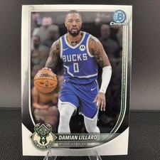 2025-26 Bowman Basketball CHROME BCV-81 Damian Lillard, Milwaukee Bucks