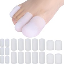 20Pcs Silicone Gel Toe Protectors - Cushioned Caps for Ingrown Toenails, Blister