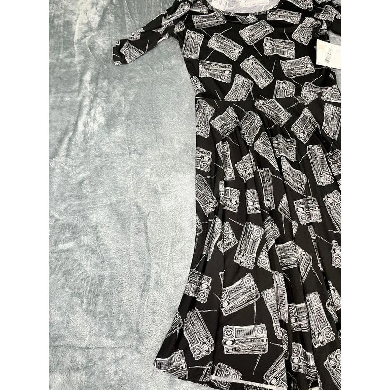 Vestido negro para mujer LuLaRoe Carly 2XL Nicole - Nuevo con etiquetas Foto 3 de 4