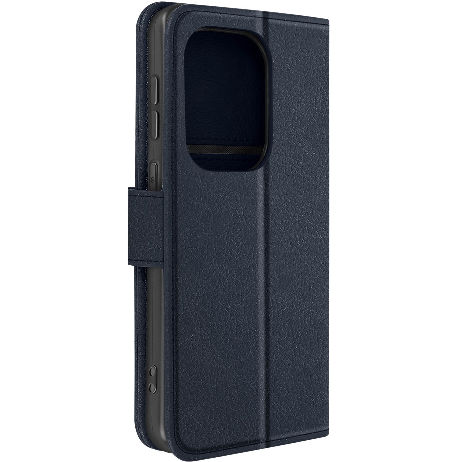 Housse en cuir synthétique bleu nuit Avizar haute finition pour Redmi Note 13 Pro 4G
