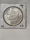 1881-S- MORGAN SILVER DOLLAR- AU+ HIGH GRADE- NR AUCTION
