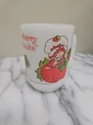 Vintage Anchor Hocking Milk Glass Strawberry Shortcake Mug