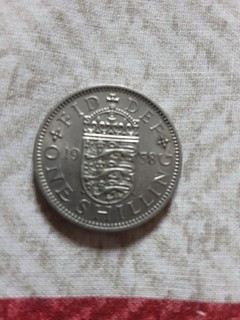 1958 One Shilling Coin