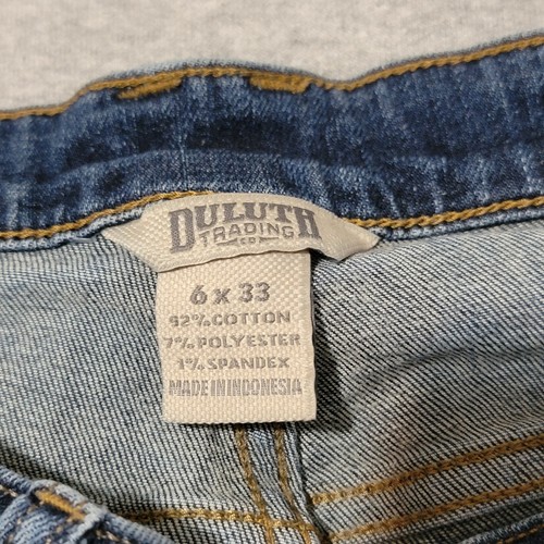 Duluth Trading Co Women's Jeans Size 6x33 Blue Denim Stretch 40712 - Picture 9 of 11