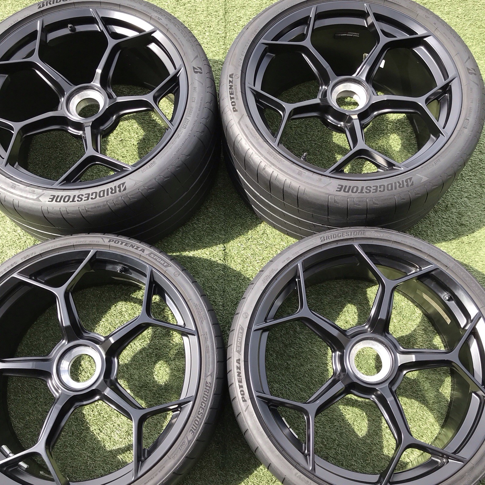 20 LAMBORGHINI HURACAN  PERFORMANTE RIMS TIRES ORIGINAL OEM BLACK SET 4